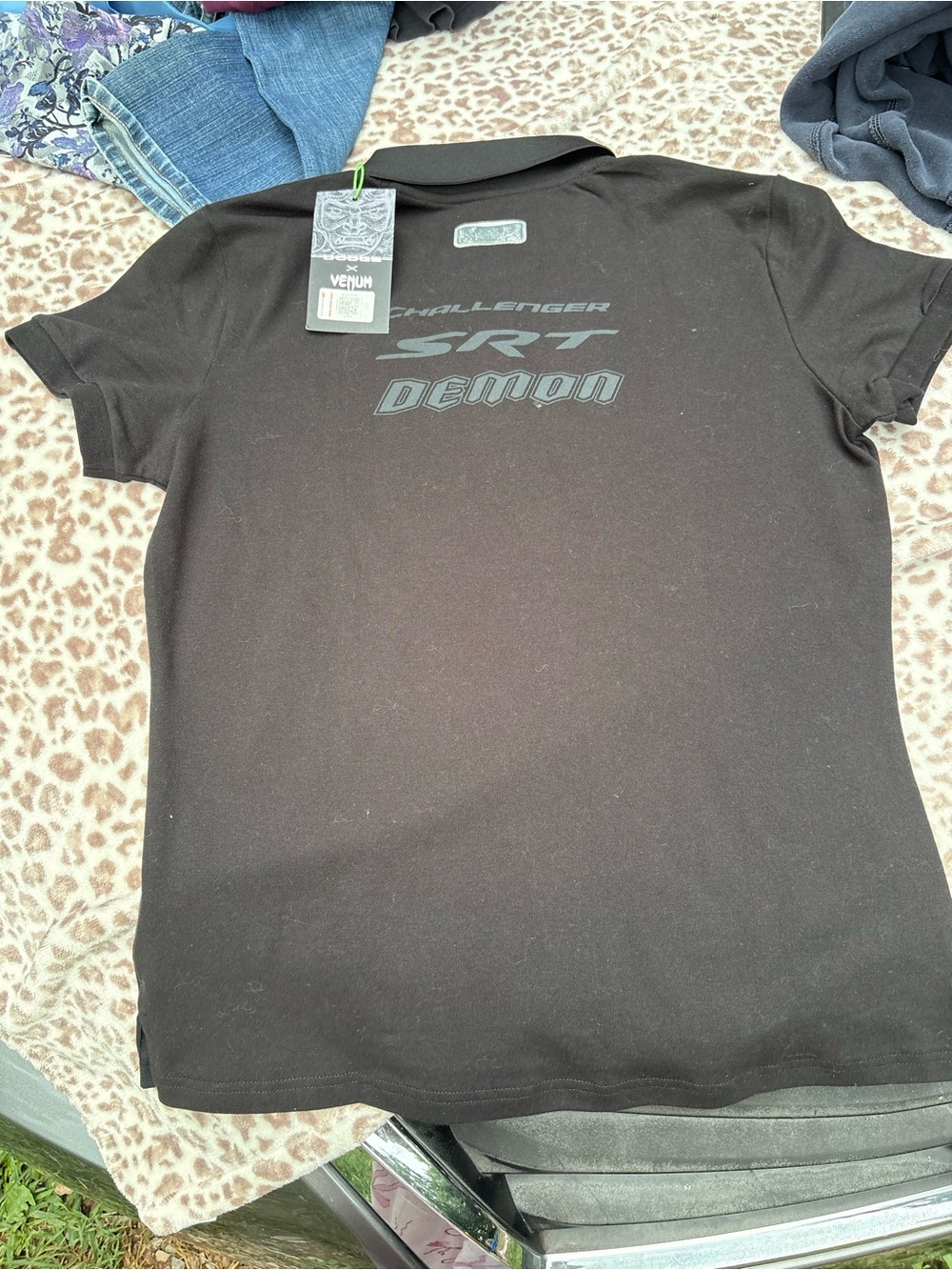 NWT Venum Collared Dodge Challenger SRT Demon Fitted Polo Size Large